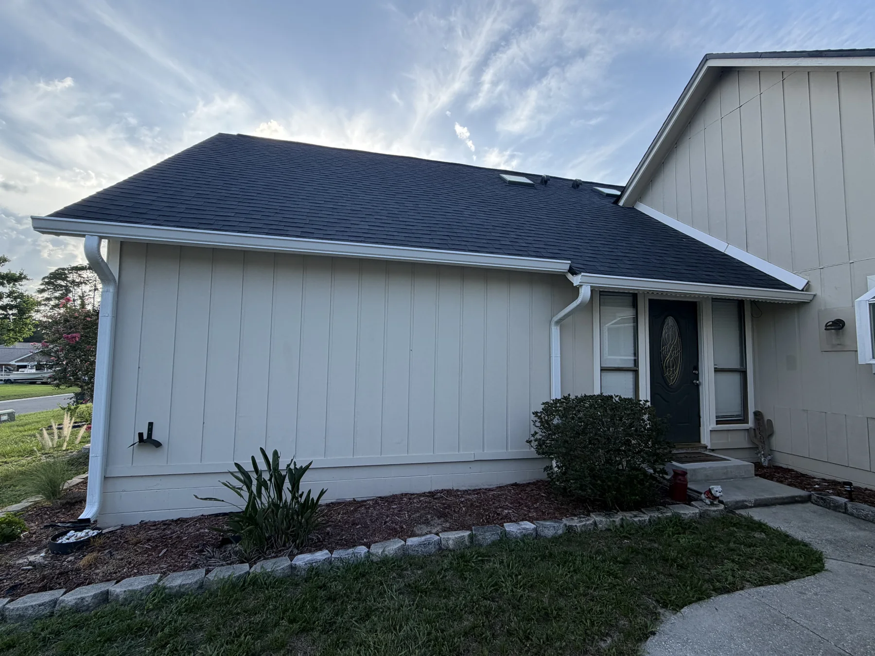 Completed exterior home restoration